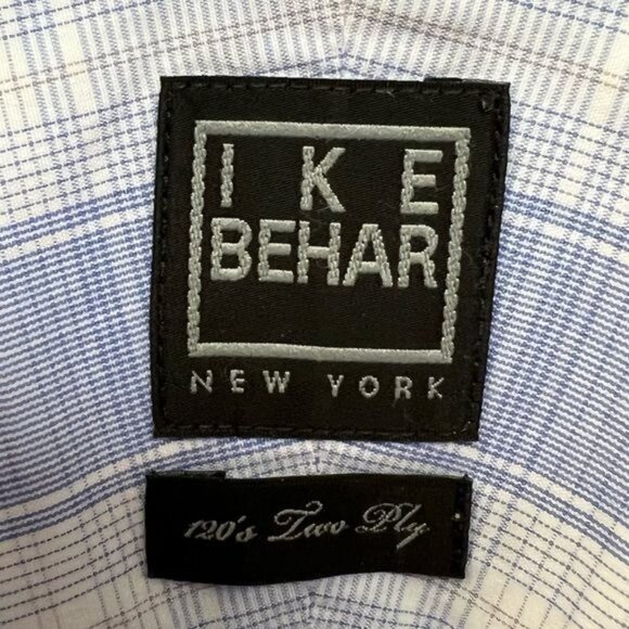 Ike Behar 120’s 2 Ply Lavender Plaid Button Down Cotton Shirt - Picture 9 of 9